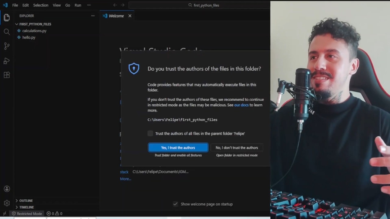 VSCode for python development