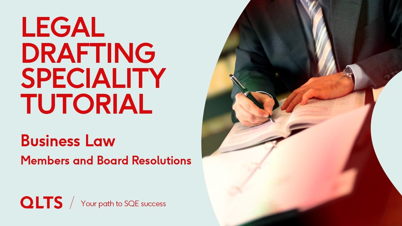 Preview - Legal Drafting - Drafting Board Minutes (Business Law)