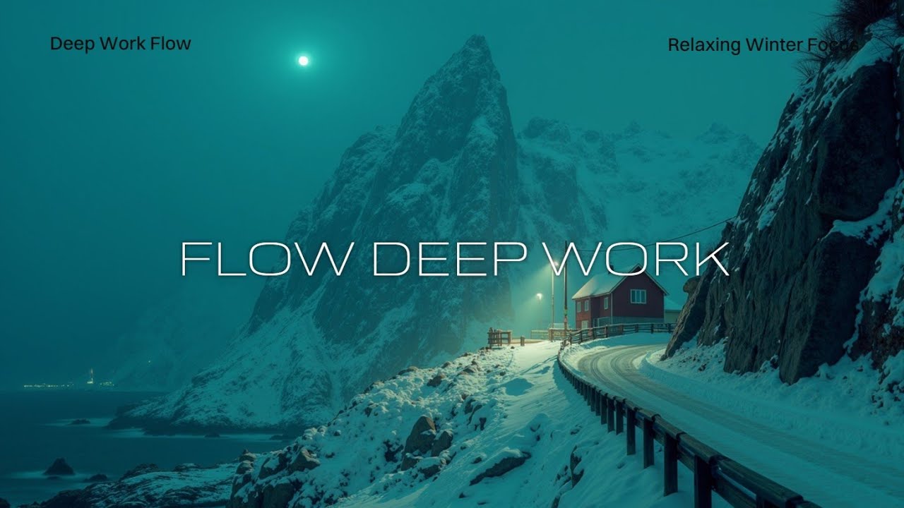 Winter Ambient Deep Zone Focus Music ~ Snowy Nordic Soundscapes for Work & Study