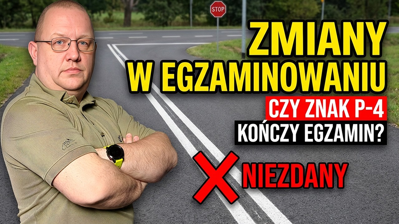 Czy podwójna ciągła będzie kończyła egzamin? Czy naprawdę będzie trudniej zdać egzamin?