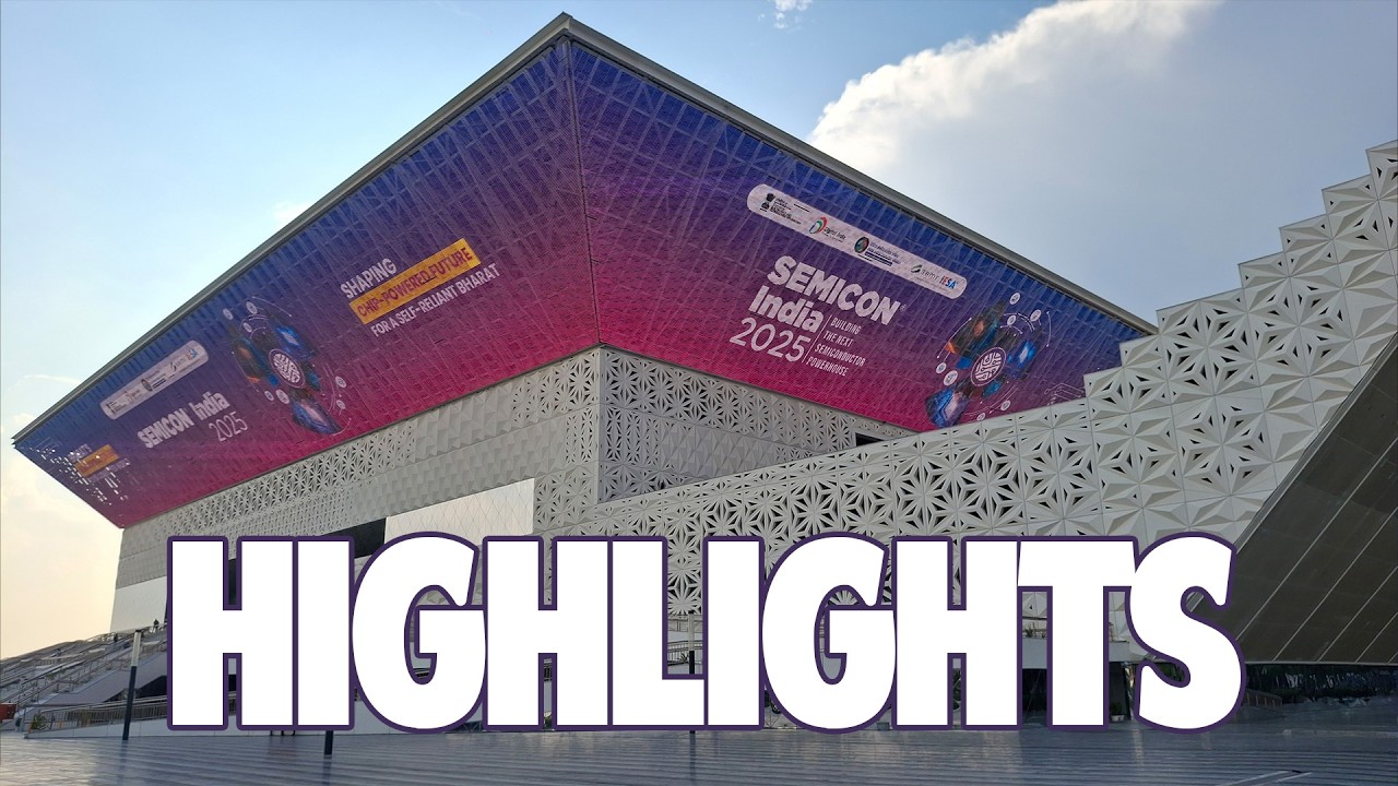 Semiconductor and Chip Industry Semicon India Highlights #hilights #microchip #semiconductor #tech