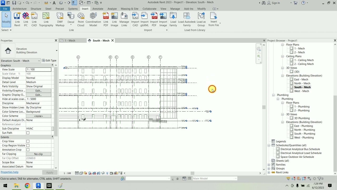 How to Link Revit Architecture & Structure Models for MEP Work in Revit 2023 | Lec - 01