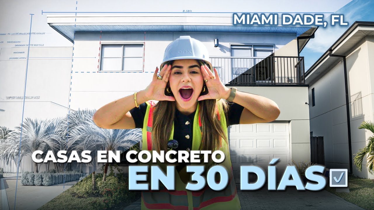 Casas de CONCRETO en SOLO 30 días 🤯: Descubre el SECRETO en Florida 🌴
