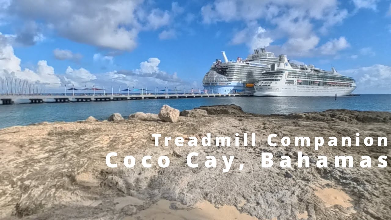 Coco Cay Treadmill Companion 🌴 Ambient Walking Tour with Caribbean Music & Nature Sounds (4K)