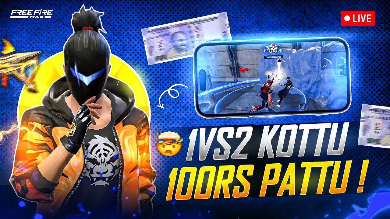 🛑3k SPECIAL LIVE🤯 1V2 KOTTU 100 RS PATTU 💸🤑 COME AND WIN MAWA 🤑BHANU GAMING IS STREAMING 🔥💥