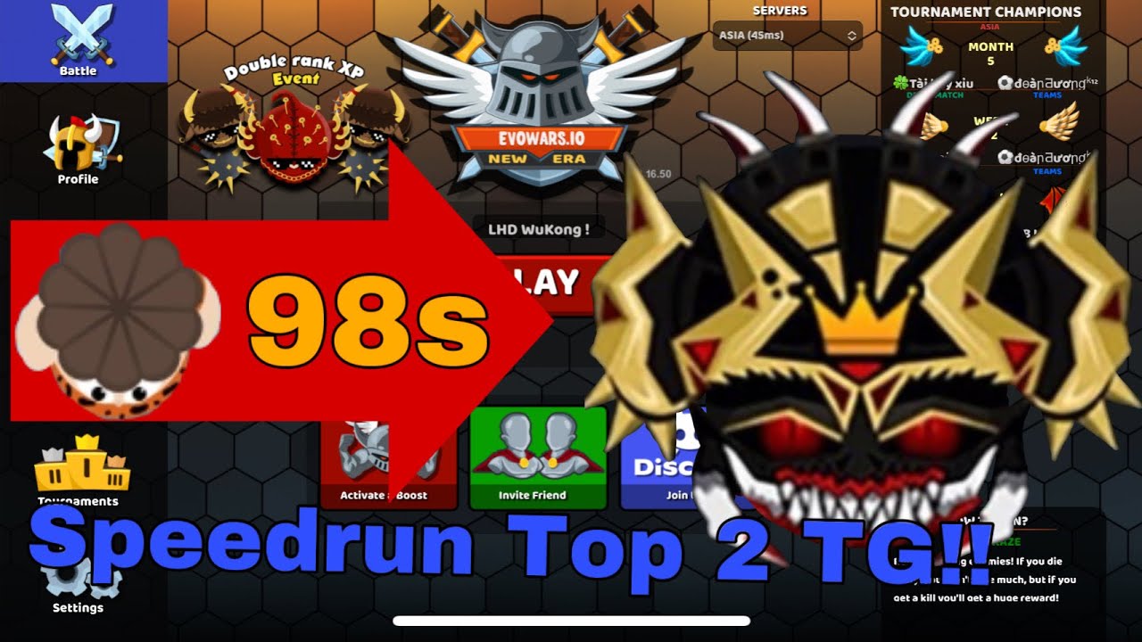 [Evowars#84] SPEEDRUN LV40 CHỈ 98S, SPEEDRUN TOP 2 THẾ GIỚI! - LHD Evowars