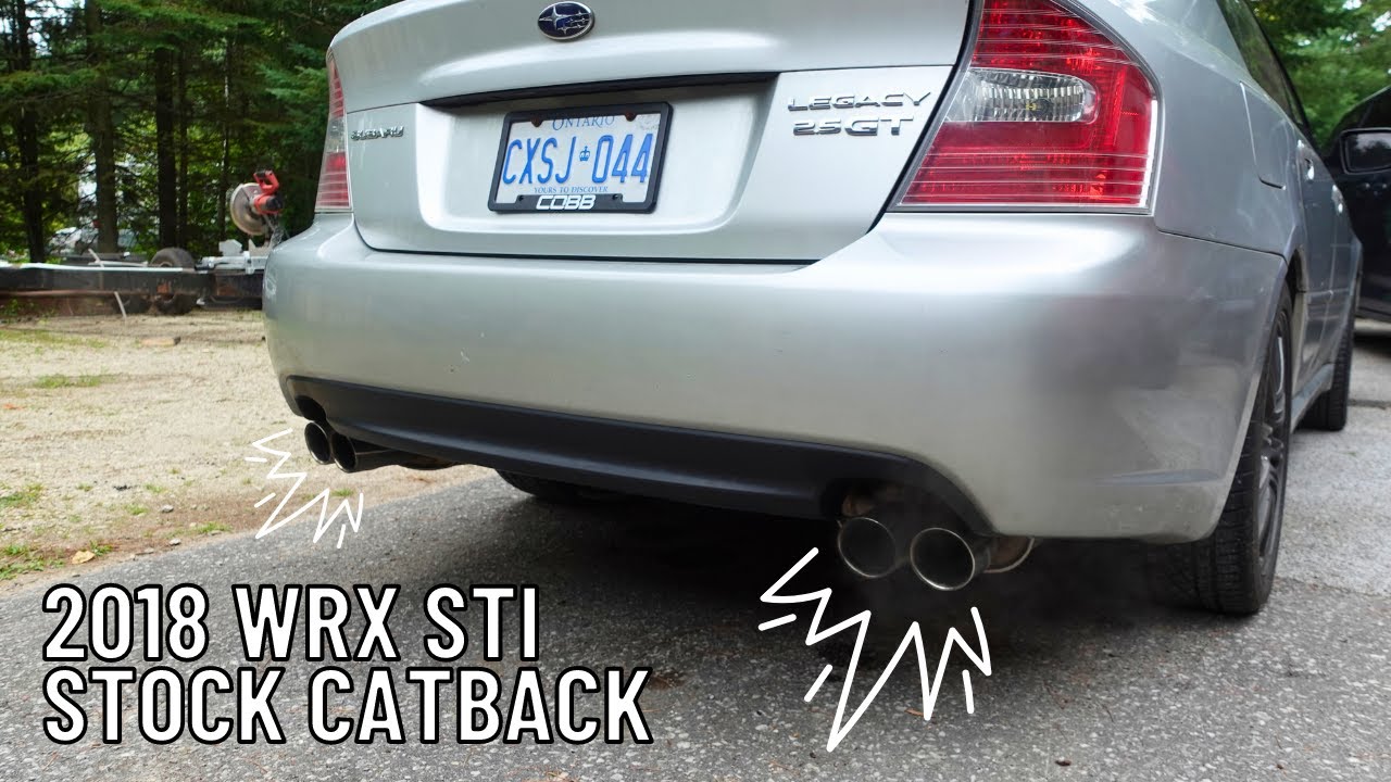 Making a Stock STi Catback Fit On My Legacy GT