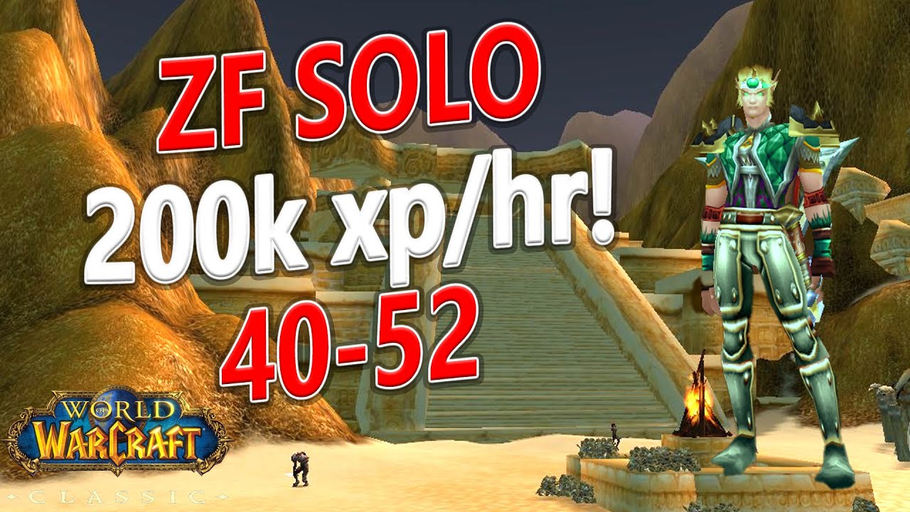 WoW Classic - IMPROVED Paladin Solo ZF Strategy! 40-52! 200k xp/hr!