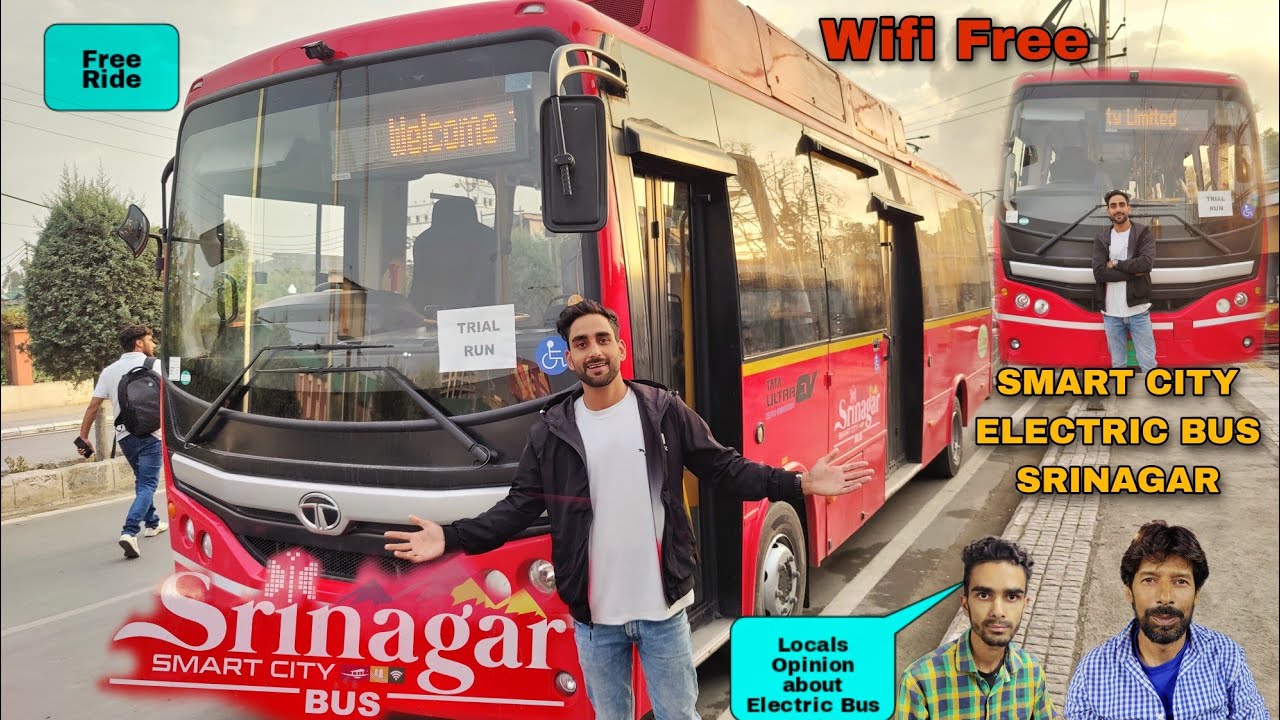 Electric Bus Ride In Srinagar Smart City❤️