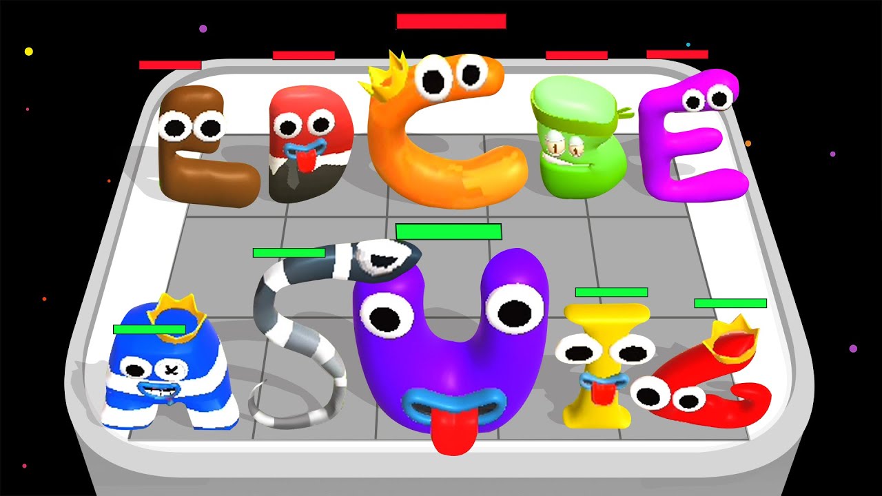 MERGE ALPHABET RUN - Merge Alphabet Lore Run ★ Merge ABCD Battles