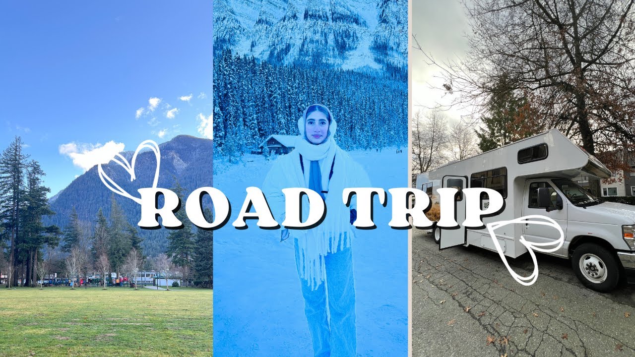 ( Kurdish Vlog ) Road trip to Banff & Calgary, timhortons, winter break, coffee, family, Lake Louise