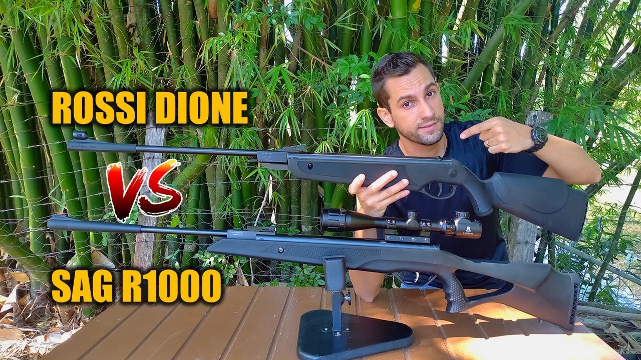ROSSI DIONE 5G 60kg vs SAG R1000 45kg ! QUAL CARABINA É MAIS POTENTE ?