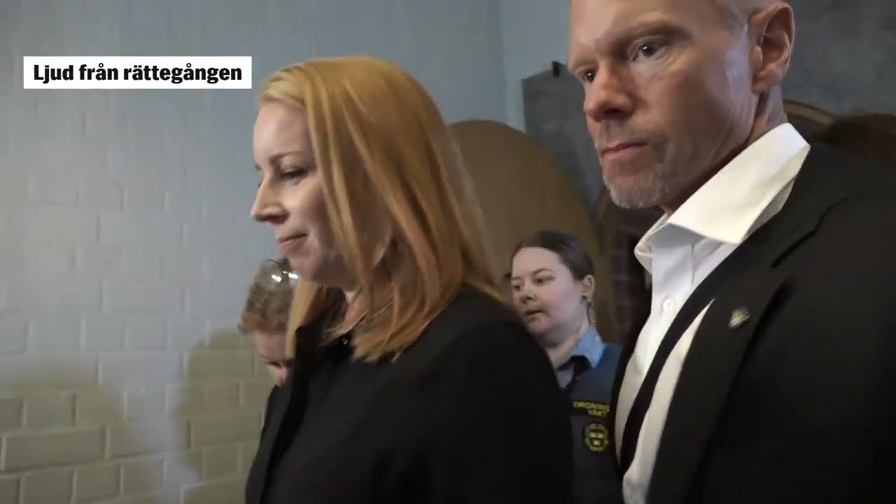 Annie Lööfs pratar i rätten – darrar på rösten • Theodor Engström planerade mord