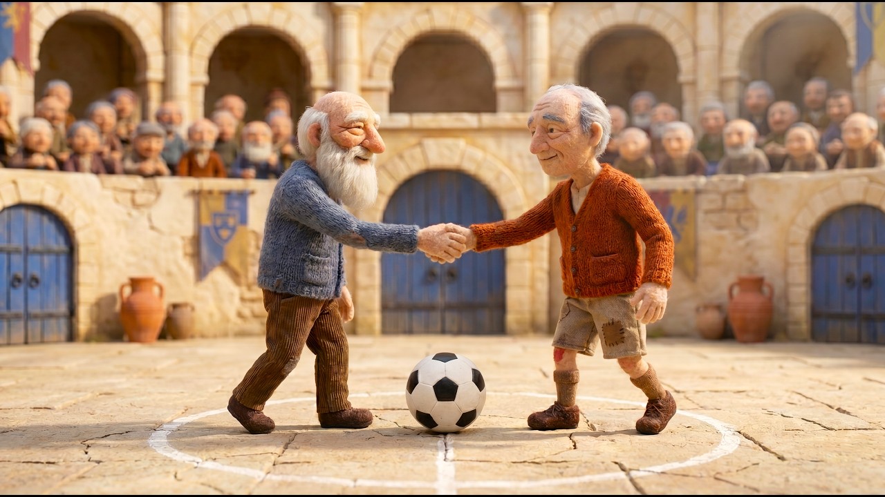 Where Old Hearts Play FIFA | Surreal AI Film &bull; A Very Unusual Town (4K)