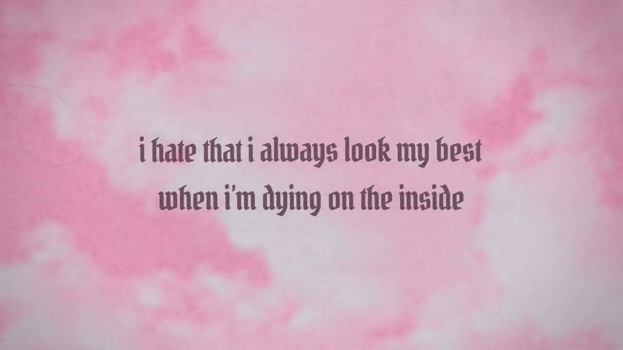 Nessa Barrett -  dying on the inside (official lyric video)