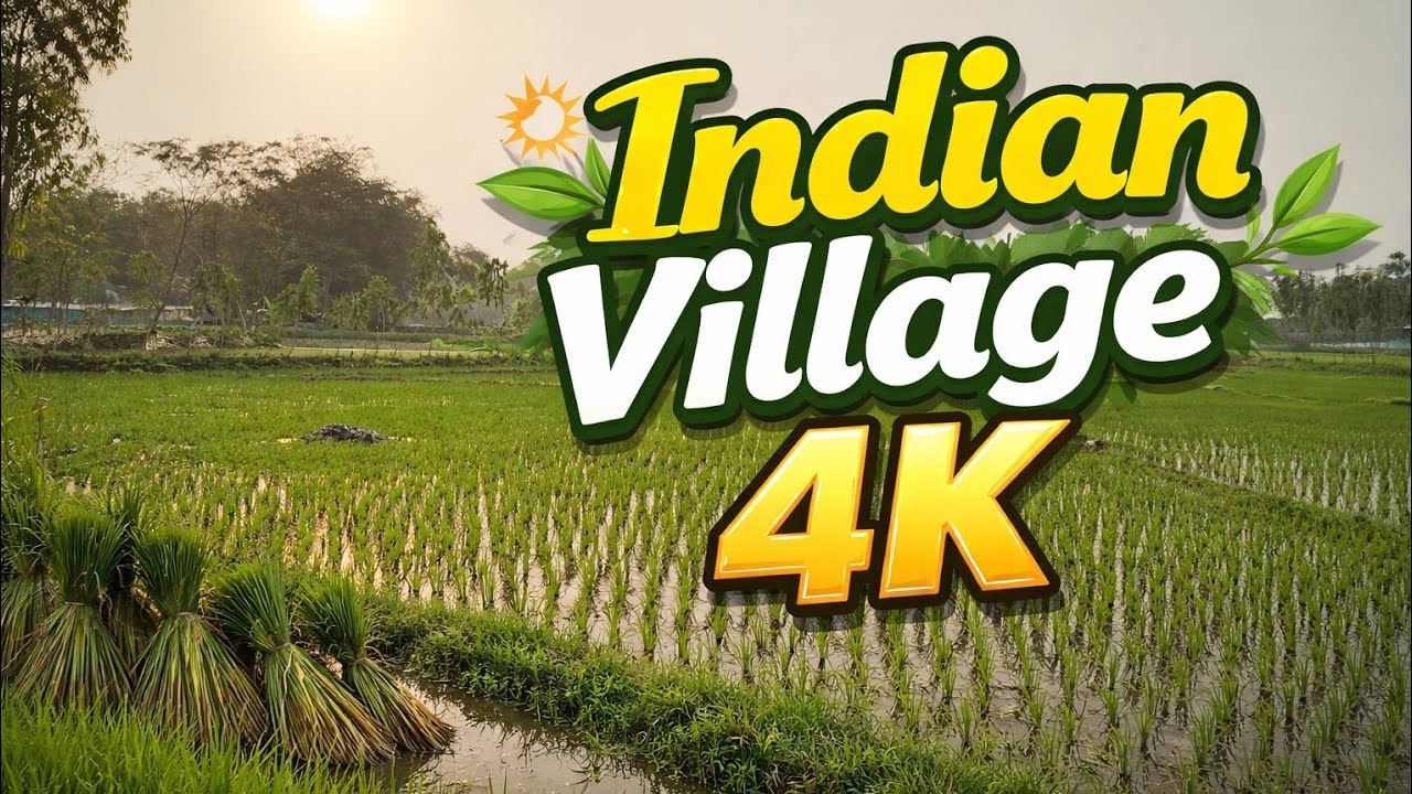 Beautiful Indian Village Life | Green Nature & Peaceful Farm View 4K