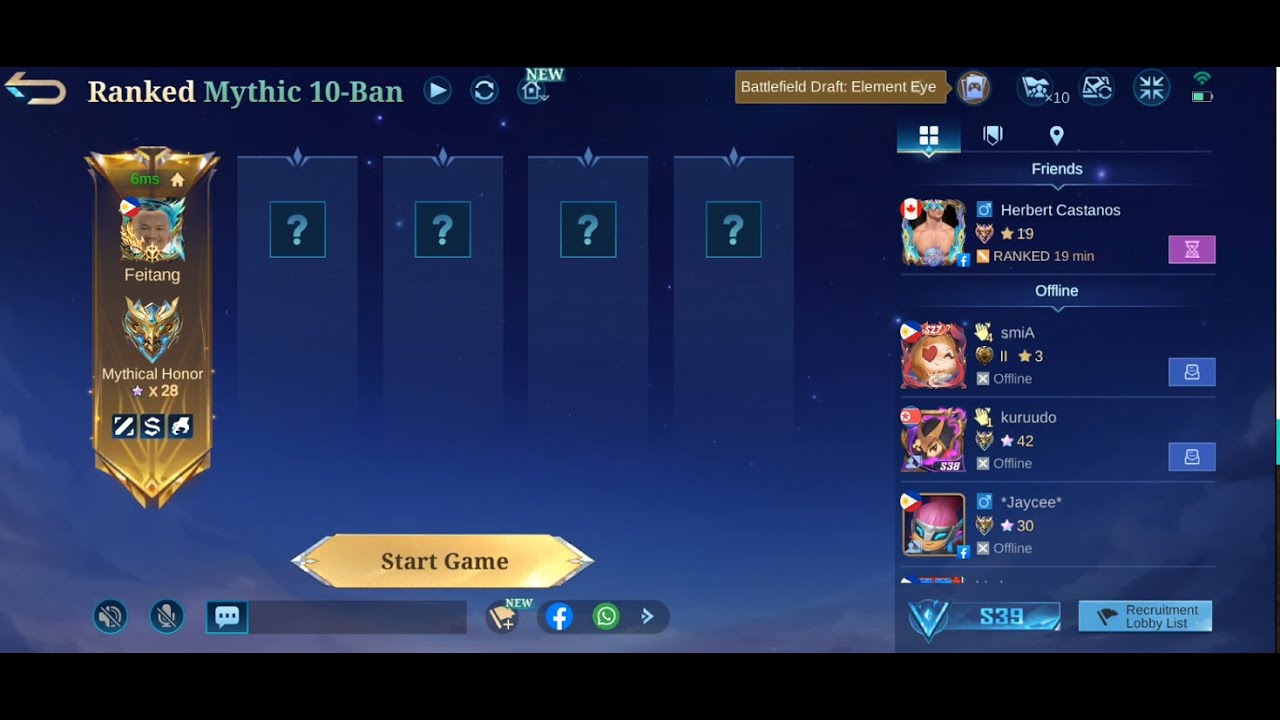 MLBB - Road to Mythical Glory