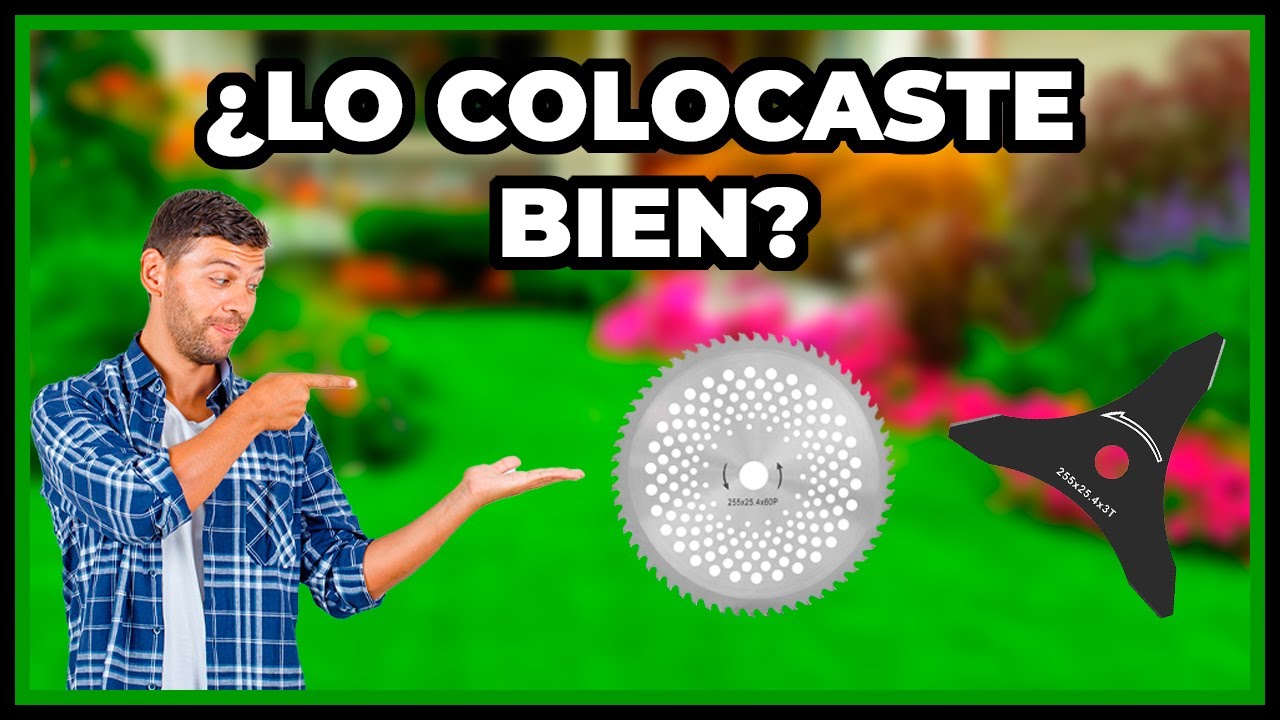 🌿como quitar o poner un disco de corte de una desbrozadora / TODO SOBRE JARDINERIA