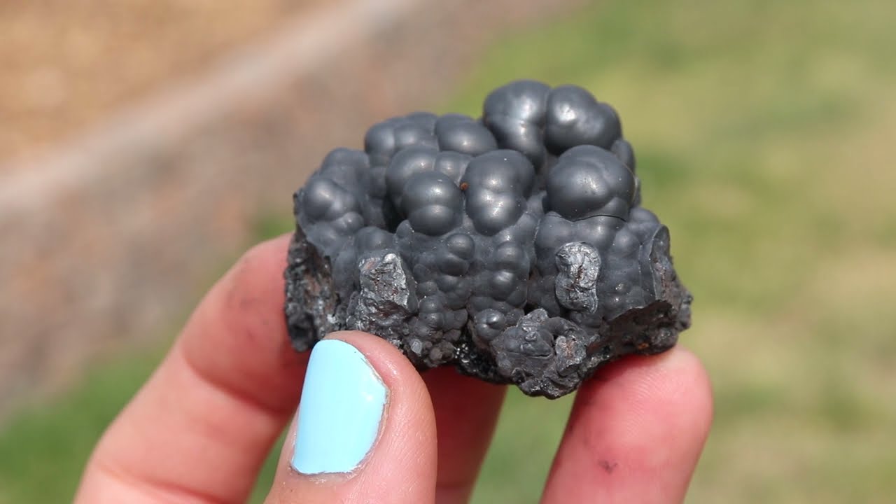 234041614981 Psilomelane, Metallic Black Botryoidal Merlinite, Morocco