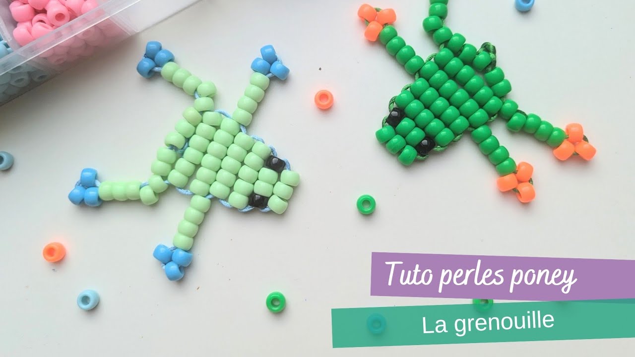 tuto grenouille en perles poney ou perle de rocaille - Diy