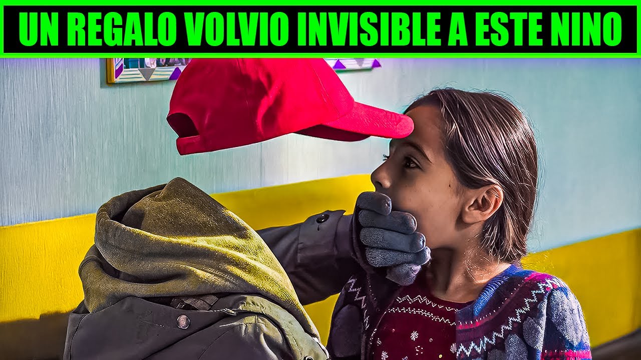 Este niño recibió un regalo que lo hizo invisible