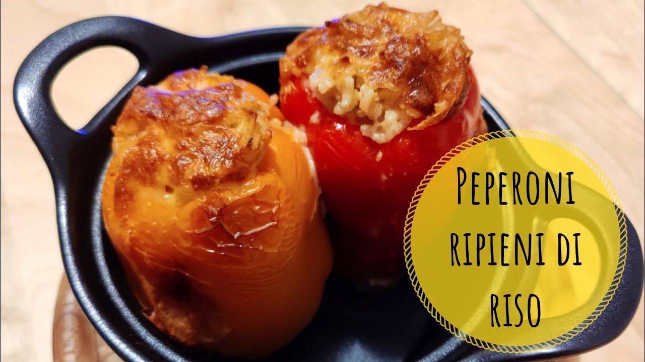 PEPERONI RIPIENI DI RISO ~ Facili e golosi !!!
