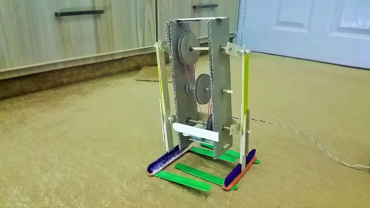 How to make a Walking Robot at home || In Urdu and Hindi || With English Subtitles