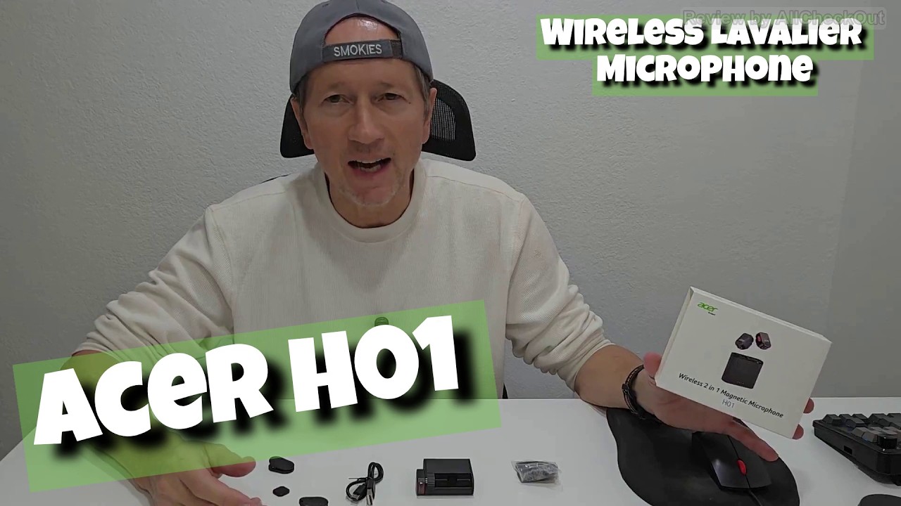 Recenzja i test dźwięku bezprzewodowego mikrofonu krawatowego Acer H01 | Podw&oacute;jne magnetyczne min...