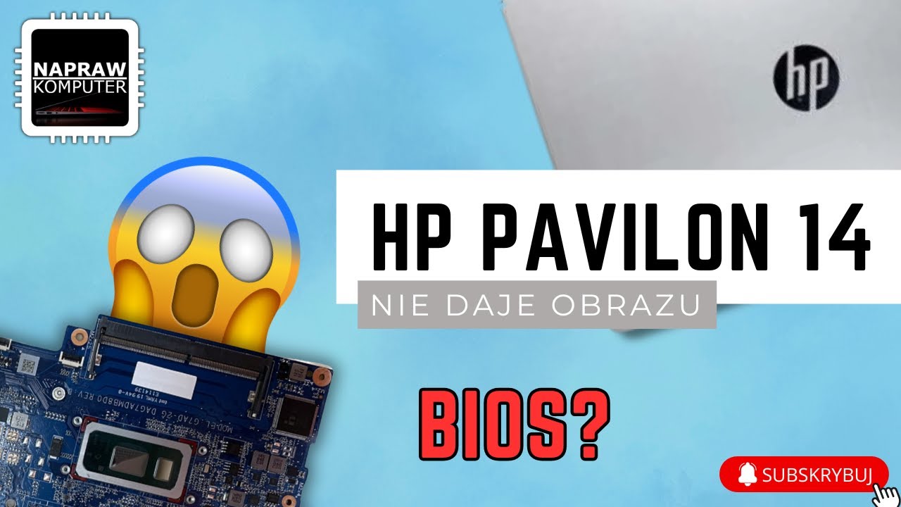 💻HP PAVILON - 14 - CE3550ND | Uruchamia się bez obrazu | BIOS⁉️