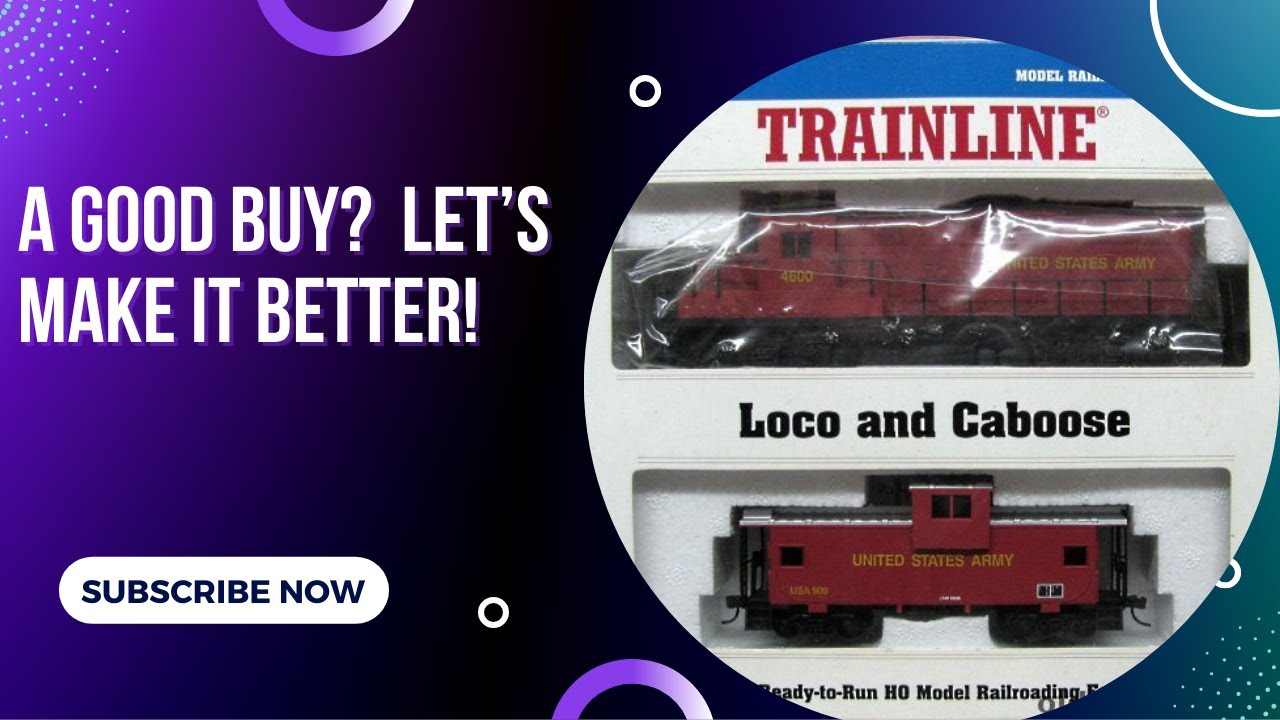 Walthers Trainline Loco/Caboose Combo Unboxing, Review & Upgrade