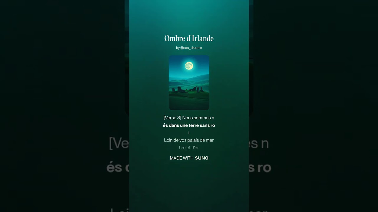 Ombre d'irlande #music #perte #neiperte #song #cover #seadreams