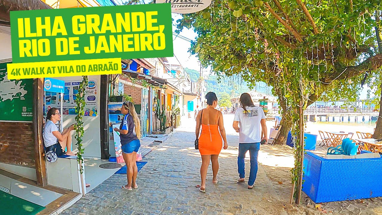 Vila do Abraão - Ilha Grande RJ - POV 4K walking tour 🇧🇷