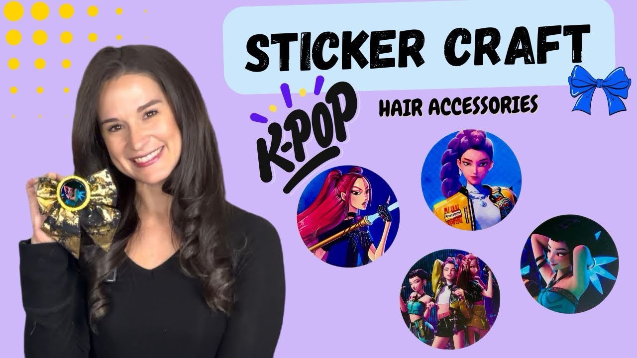 Sticker Craft DIY - Creative Art - Fun Kids Project - K-Pop Demon Hunters