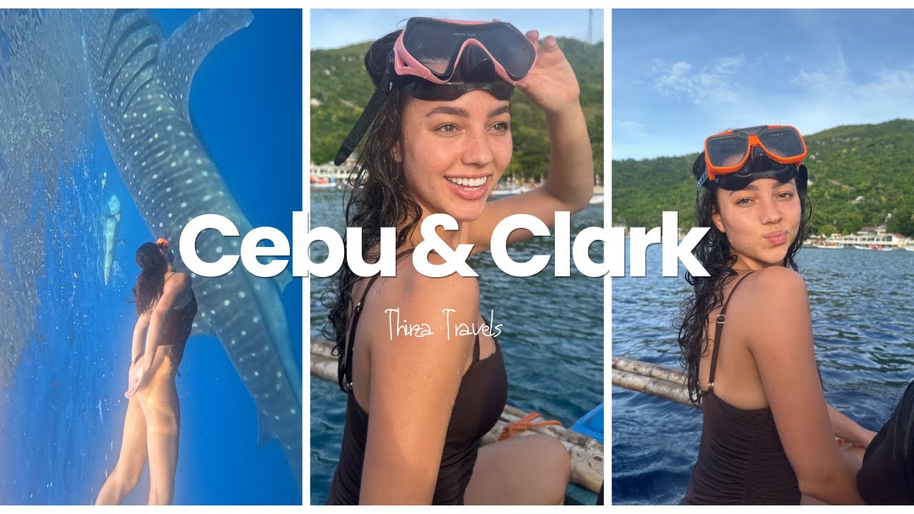 Thirza Travels: swimming with whale sharks in Cebu and playing james bond in Clark🦈✈️