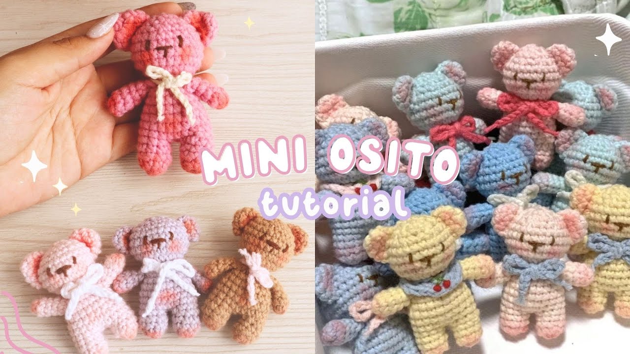 Mini Teddy COQUETTE 🎀 , aprende  a tejer este TIERNO OSITO amigurumi🧸