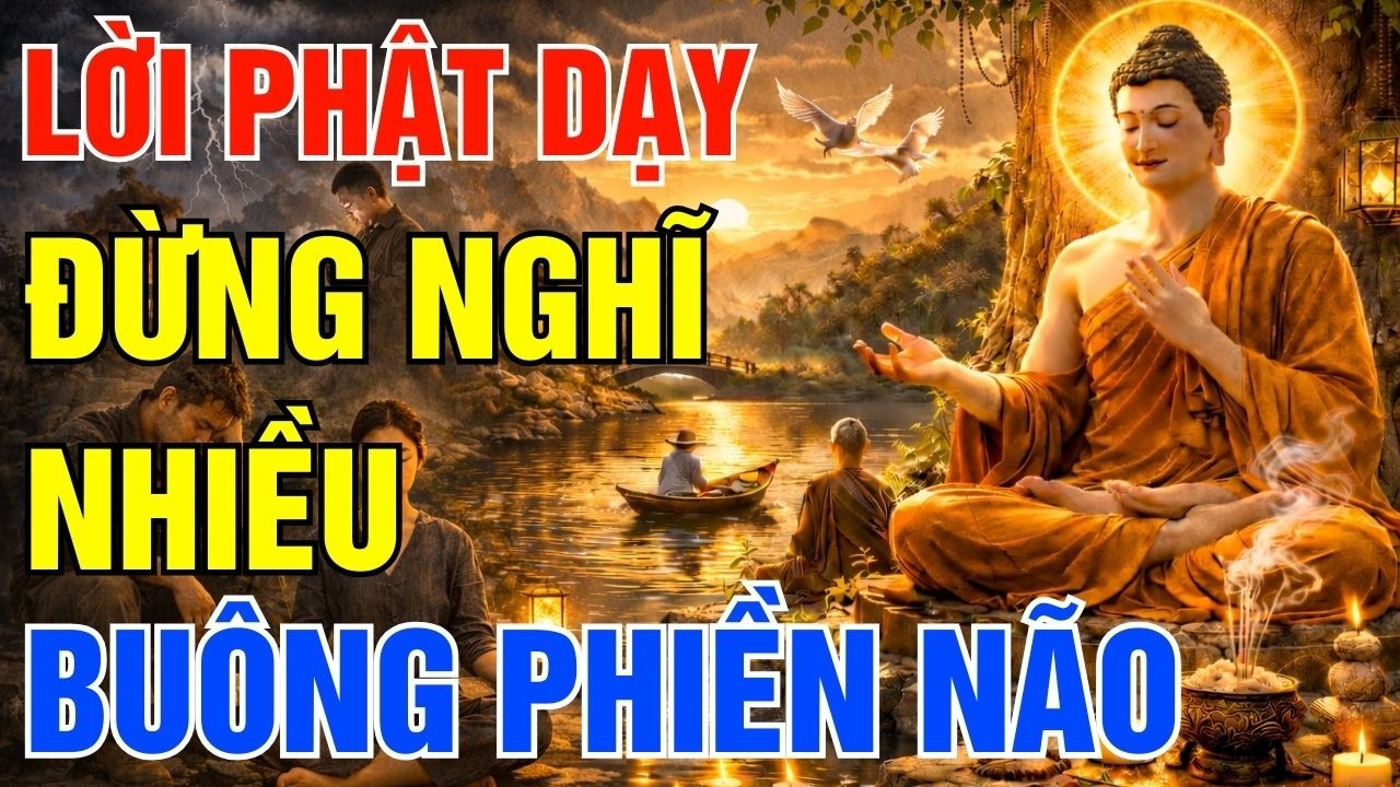 Lời Phật Dạy - Đừng Nghĩ Nhiều  Buông Phiền Não, Tâm An Nhiên Giữa Đời Đầy Biến Động!