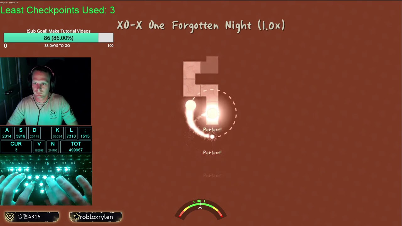 ADOFAI XO-X One Forgotten Night [Pure Perfect]