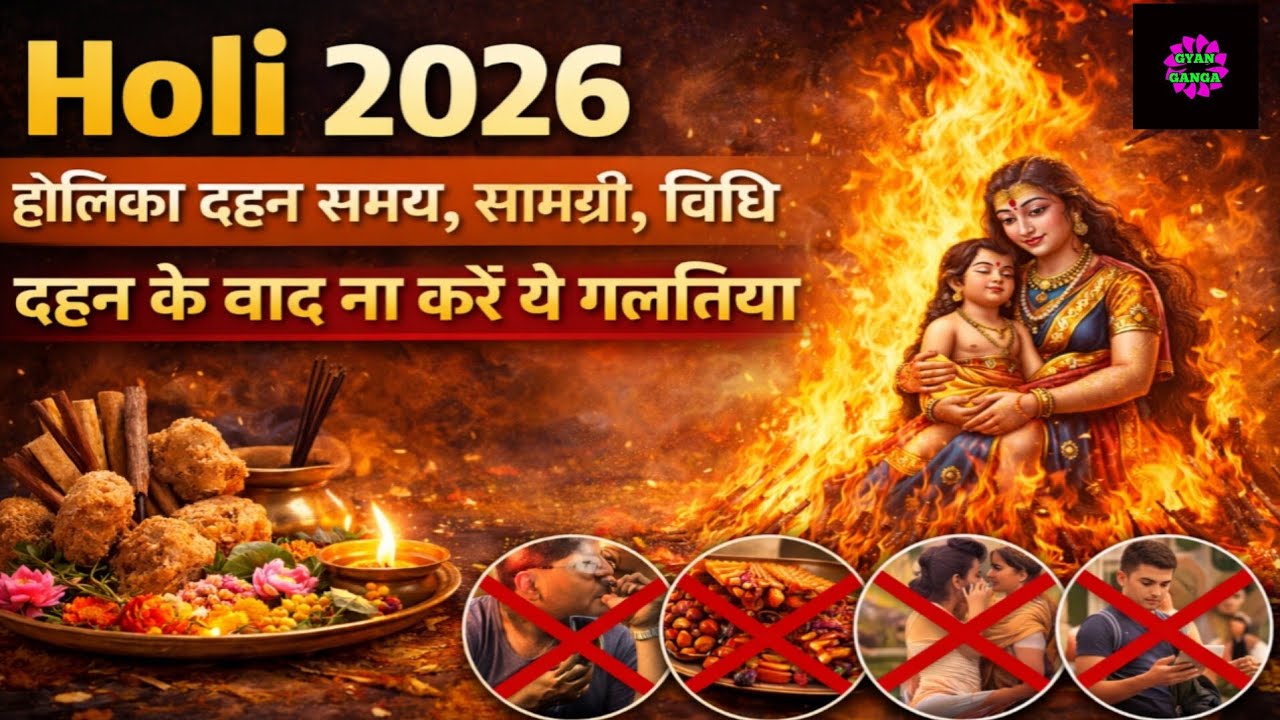 Holi 2026: Holika Dahan Shubh Muhurat, Puja Vidhi aur Sahi Samay | Rangwali Holi 2026