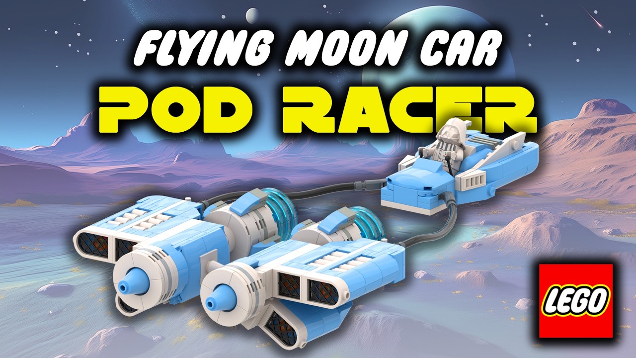 LEGO Flying Moon Car - but it's a POD RACER!