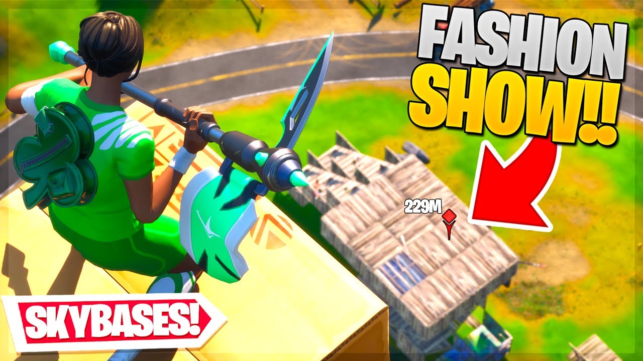 I STREAM SNIPED FORTNITE FASHION SHOWS with SKYBASES... (so funny)
