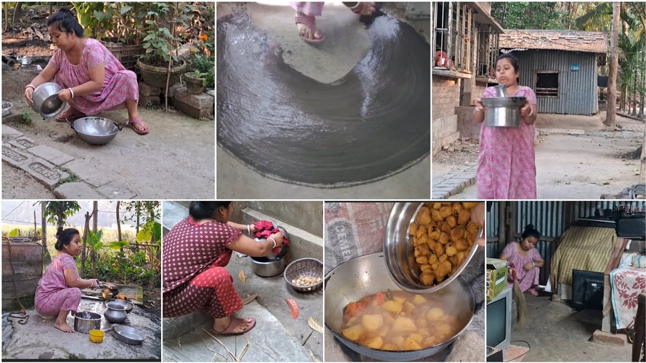 হতে পারে ভাঙ্গাটিনের মাটির ঘর তবে তবে হাজার ব্যস্ততার মধ্যেও সমস্ত কাজ পরিষ্কার পরিচ্ছন্ন করে রাখি।।