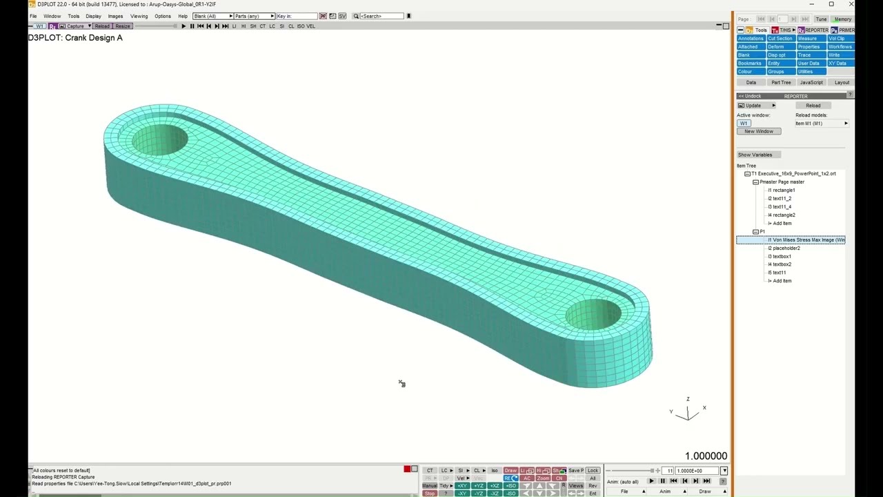 Как автоматизировать постобработку данных Ansys LS-DYNA и генерацию отчетов с помощью Oasys REPORTER