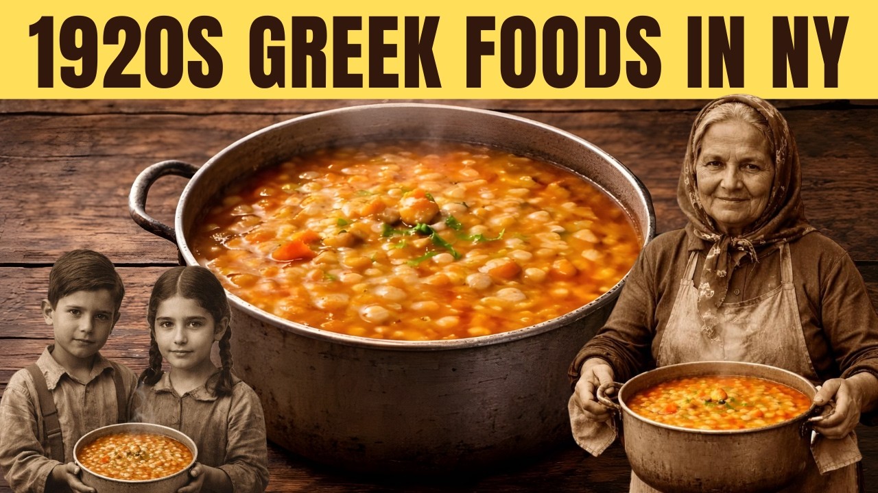 25 AMAZING Foods Greek Immigrants ACTUALLY Ate in 1920s Astoria, NY