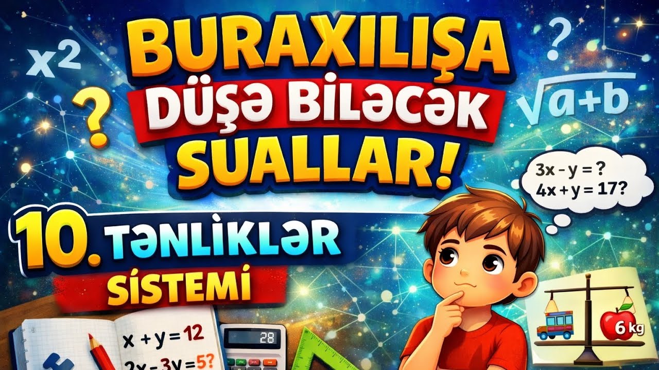 10. TƏNLİKIƏR SİSTEMİ BURAXILIŞ İMTAHANI TİPLİ SUALLARIN İZAHI