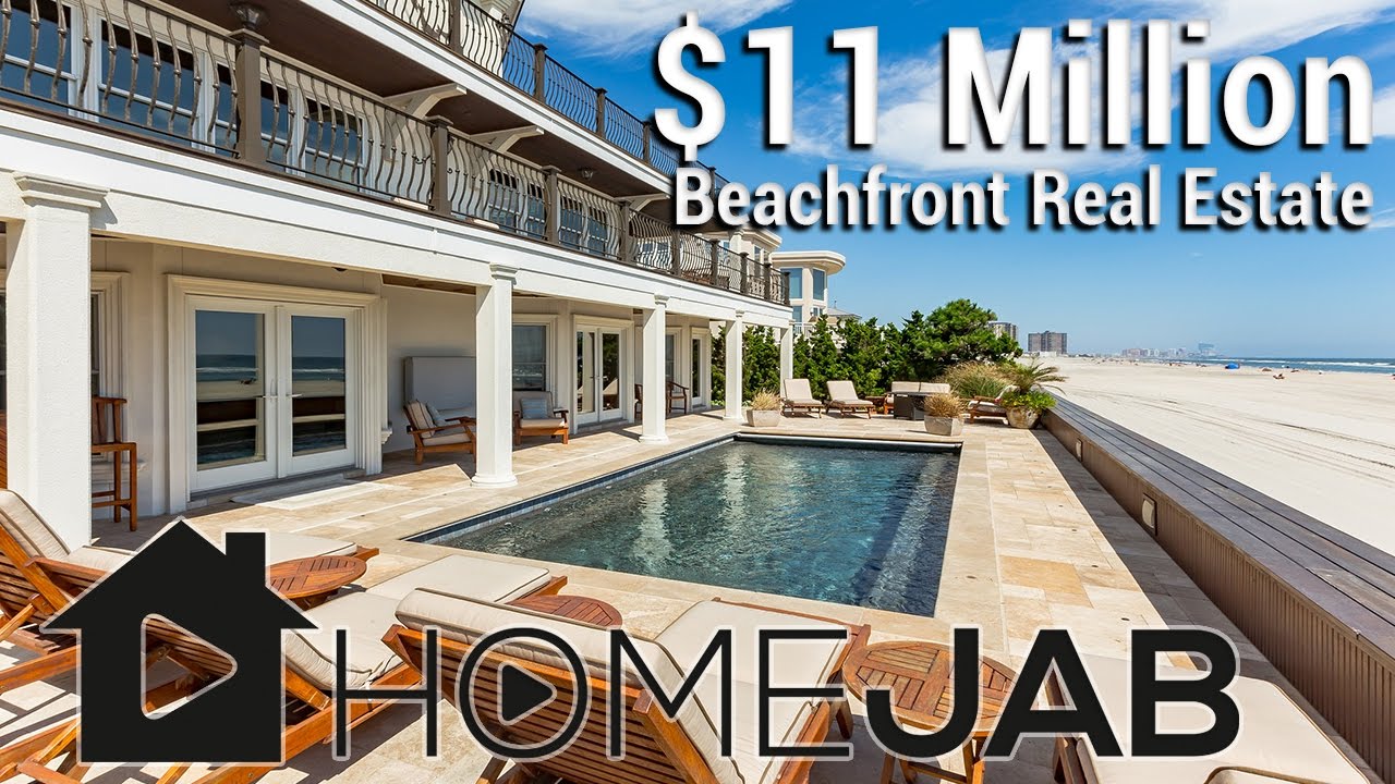 $11M Beachfront Real Estate Video Tour in Longport NJ | 855 226 8305 | Homejab.com