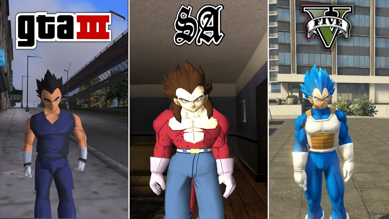 Vegeta in GTA Games (Evolution)