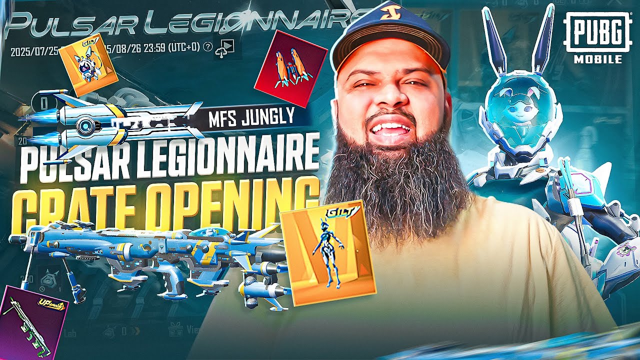 26,000UC 🐰 Bunny Mecha Pulsar Legionnaire Gilt Set & DSR Maxout 🔫 PUBG Mobile Lucky Spin