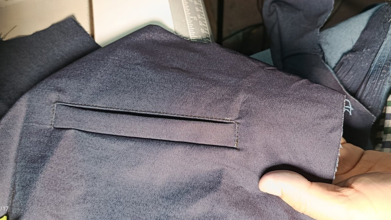 خياطة جيب پاسپوال #sewing #versatilesewin 
