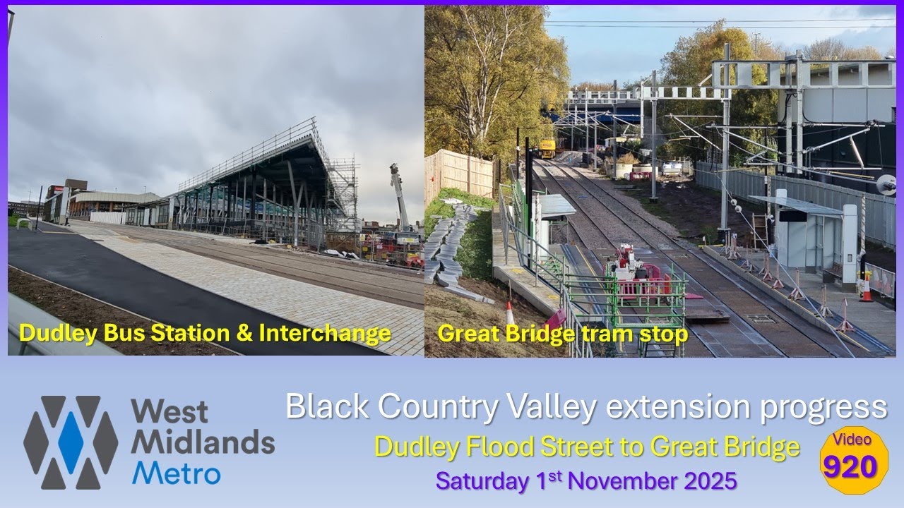 West Midlands Metro: Black Country Valley extension update on Saturday 1st November 2025