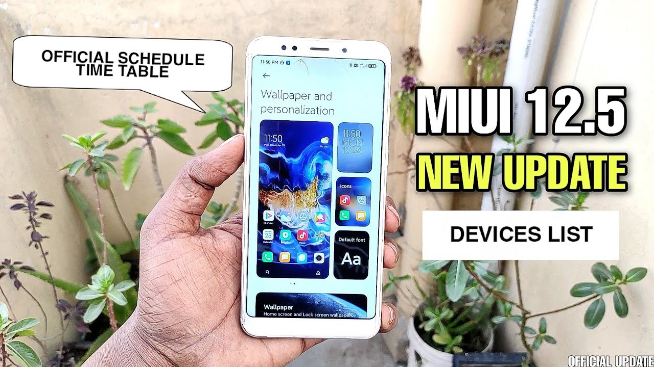 [OFFICIAL] MIUI 12.5 Update Schedule Devices List | MIUI 12.5 New Update